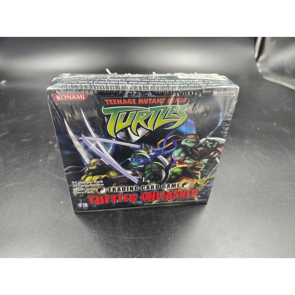 Konami TMNT Turtles Unleashed 1st Edition Booster Box 24 Packs Sealed 2004